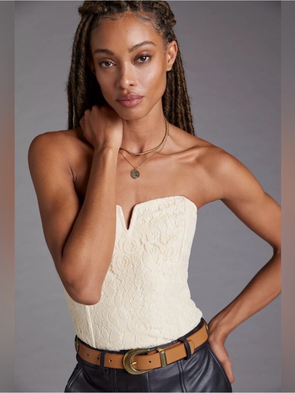 NWOT Anthropologie x Porridge Lace Corset Top